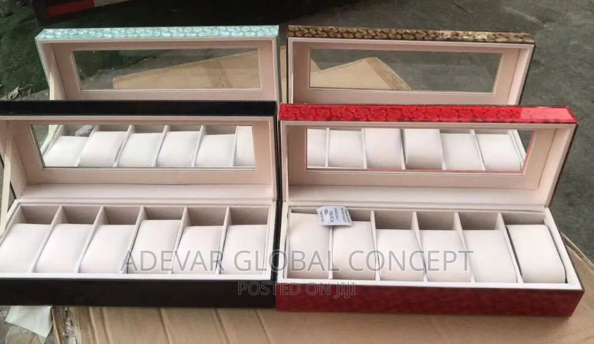 6 Six Slots Wristwatch Box