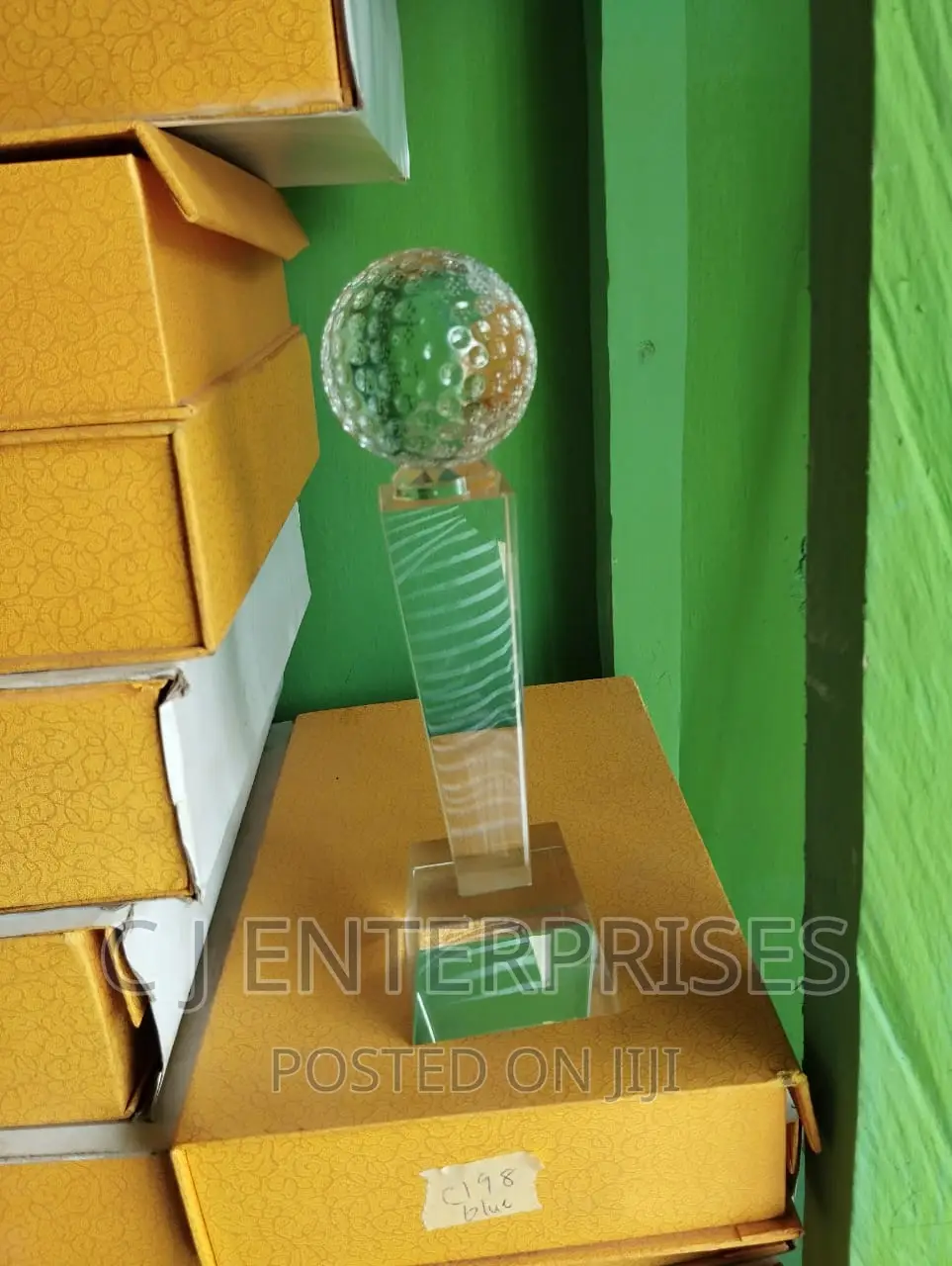 Glass Award Plaque B890
