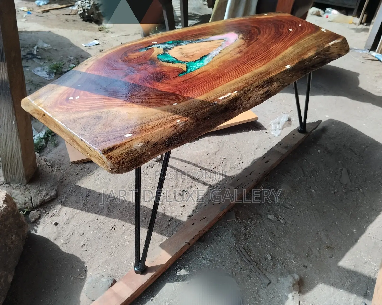Wooden Epoxy Coffee Table