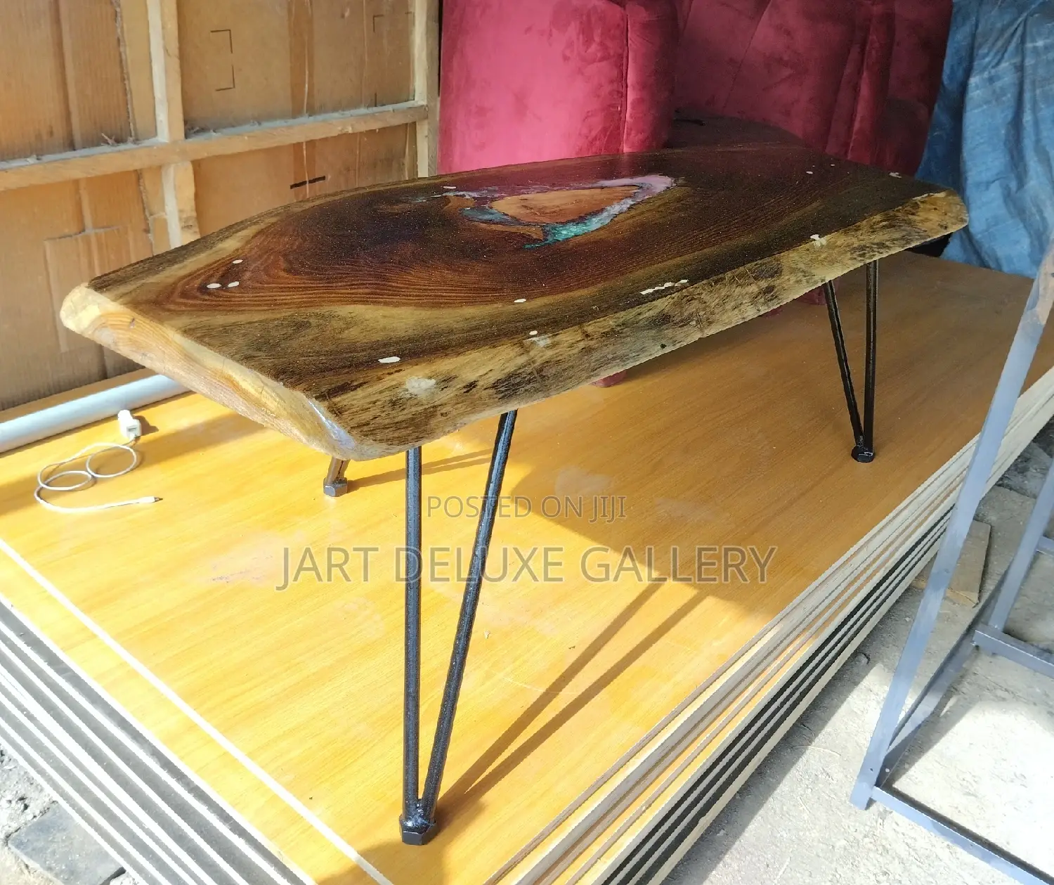 Wooden Epoxy Coffee Table