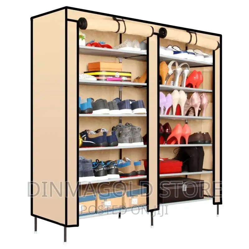 Shoe Rack + Fabric Cover.Double 6 Layers