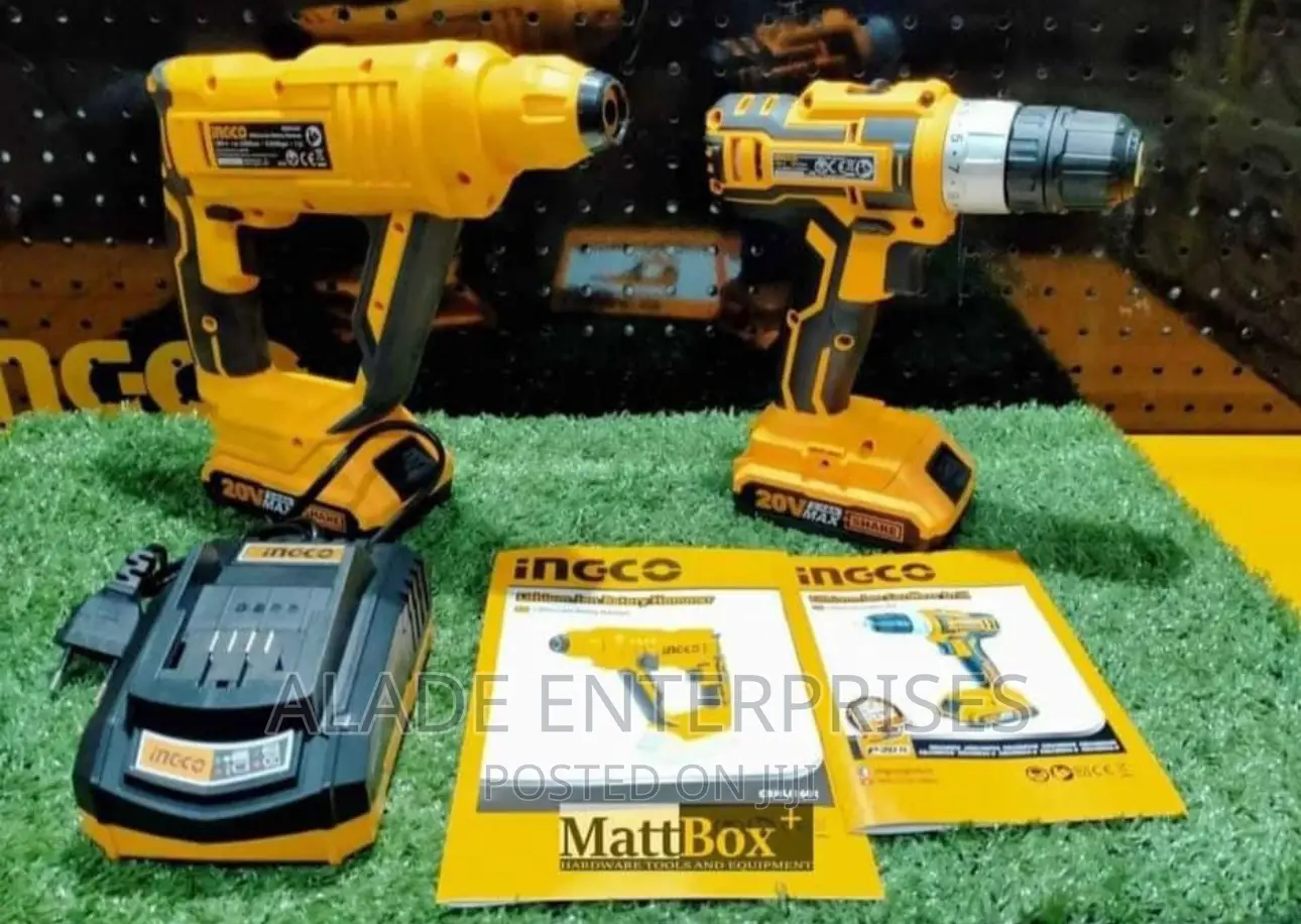 INGCO 2PCS COMBO KIT Drill Machine + Rotary Hammer CKLI2008