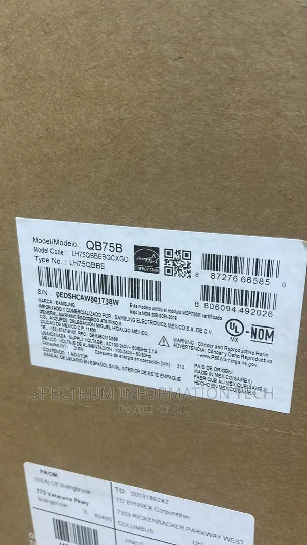 Samsung TV Qb75b