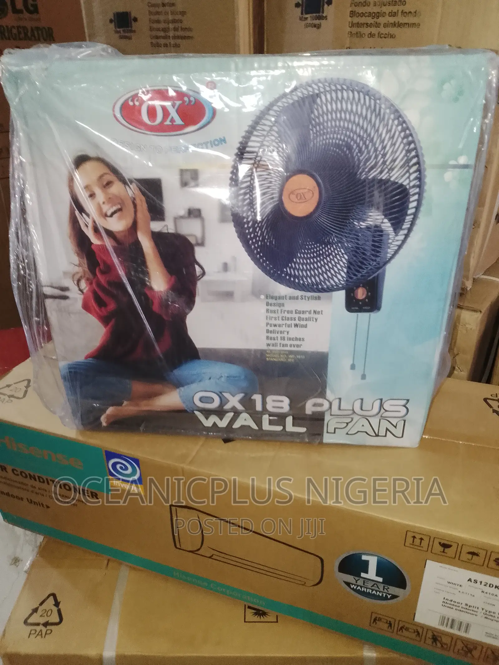 Powerful Wind 18inches Ox Wall Fan