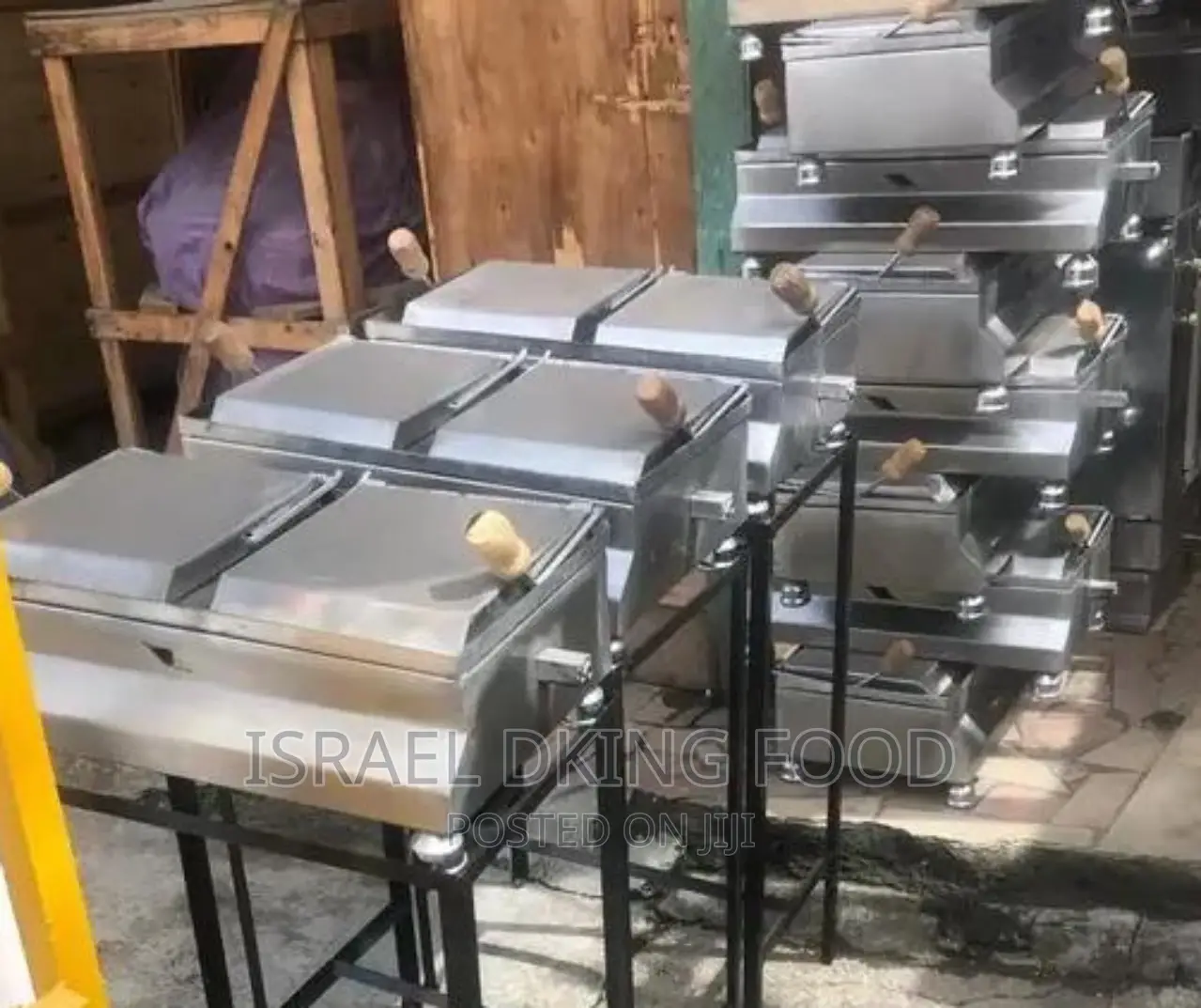 New Industrial Stainless Gas Double-burner Shawarma Toasters