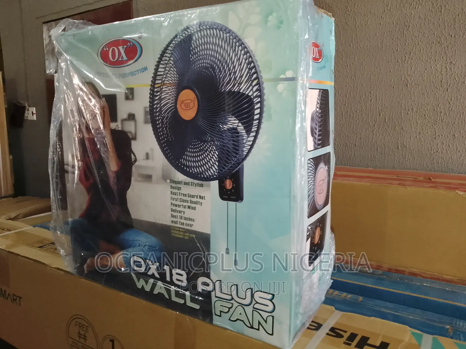 Fast Cooling 18inches Ox Wall Fan