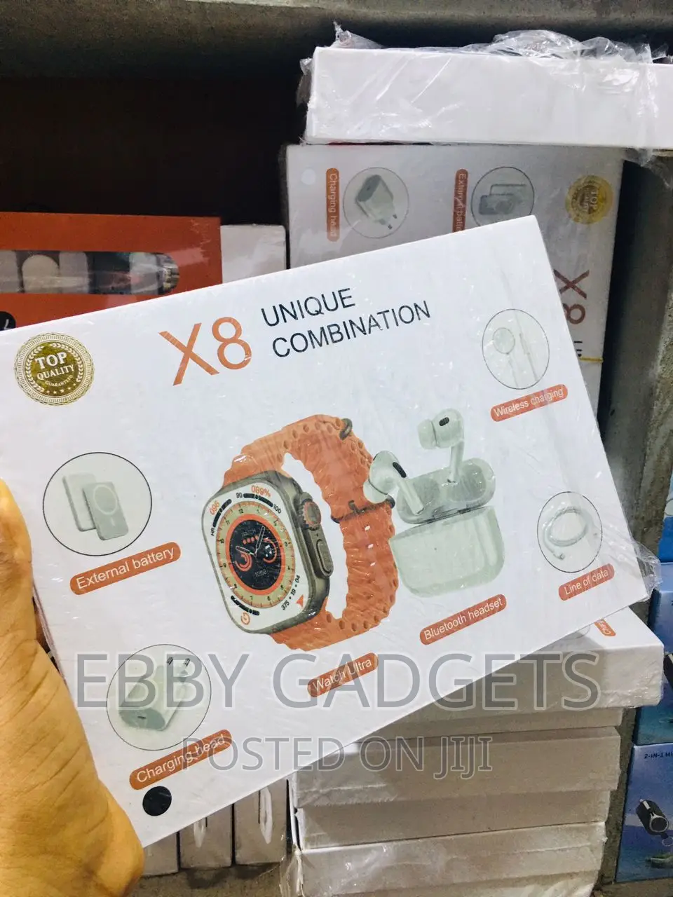 X8 Unique Combination Watch+Power Bank+Airpod Pro+Charger