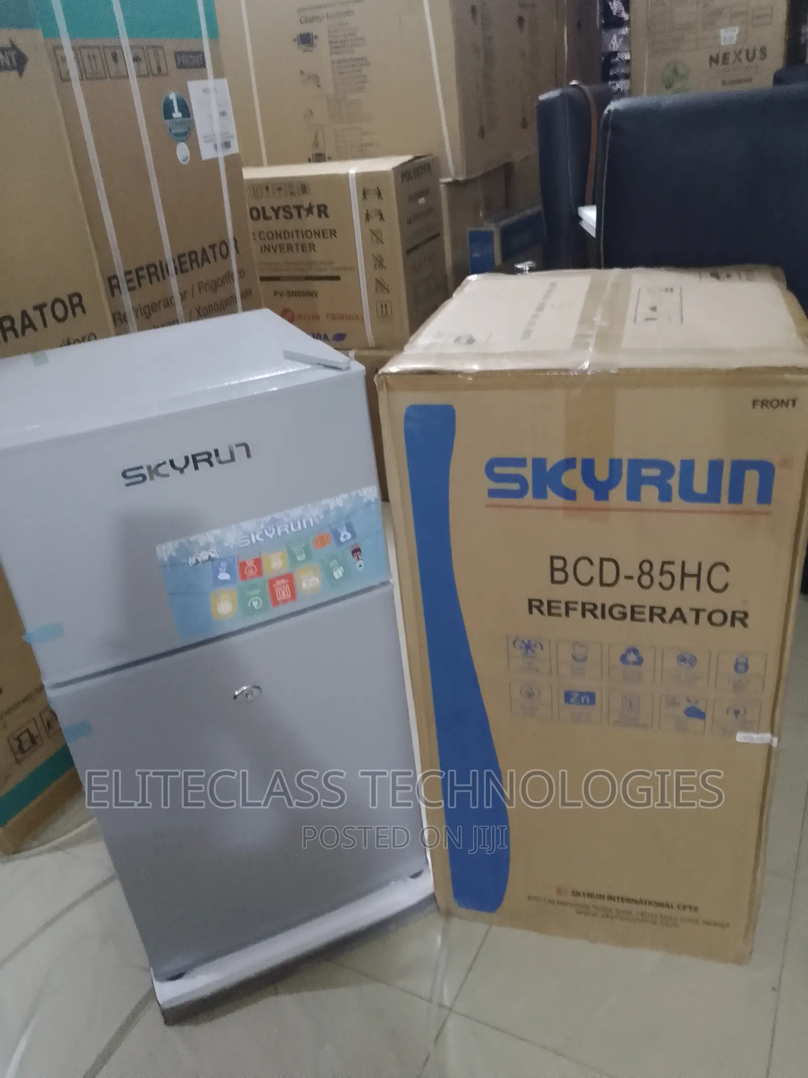 Skyrun 70 Litres Double Door Stylish Top Fridge (BCD-85HC)