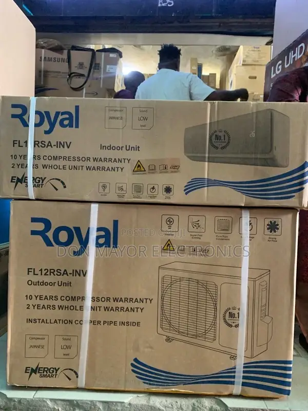Royal 1.5hp Split Inverter Ac (Fl12rsa) R32 Gas