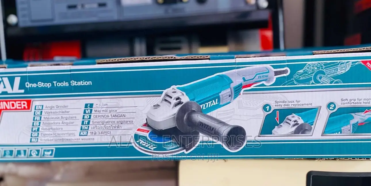 2200w Corded Angle Grinder With 1pcs Auxiliary Handle Total
