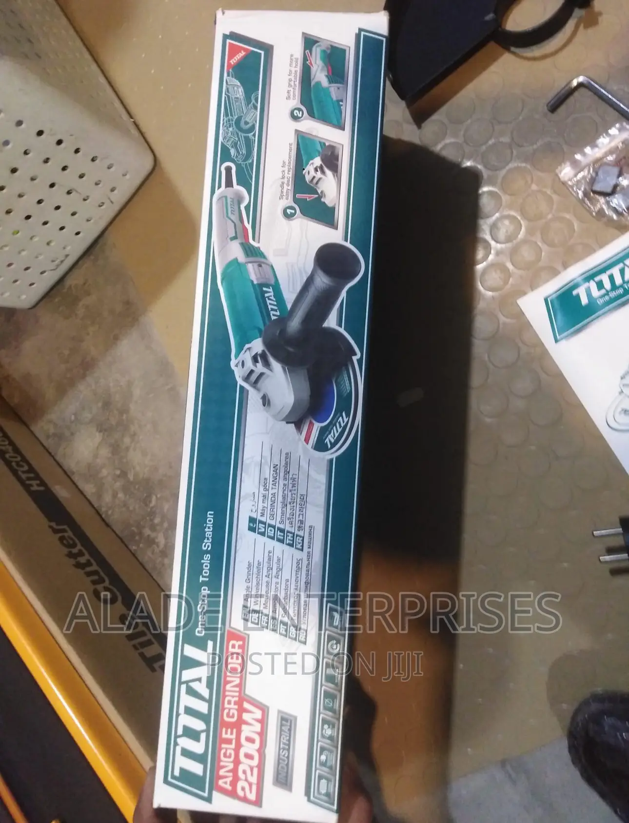 2200w Corded Angle Grinder With 1pcs Auxiliary Handle Total