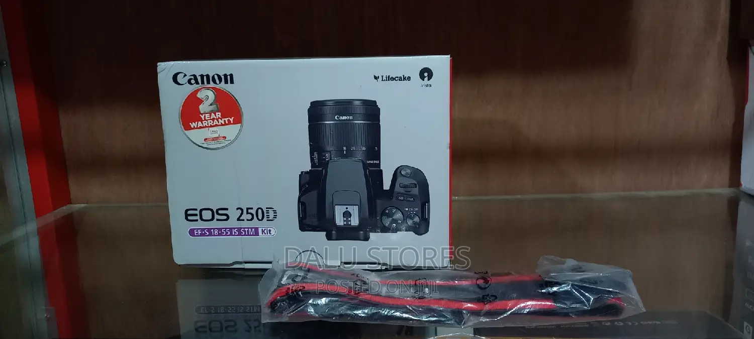 Canon Eos 250d DSLR Camera With 18-55mm