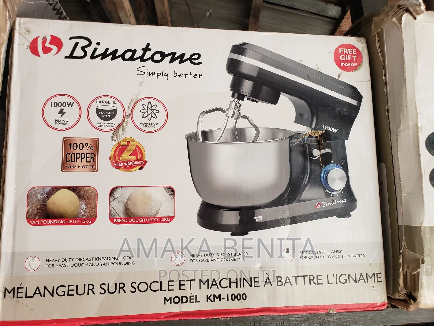 Binatone Stand Mixer 4ltrs