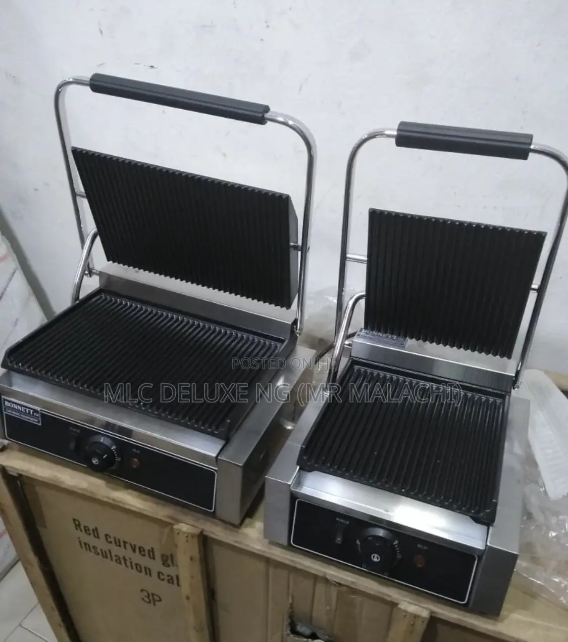 Big Single and Small Single Electric Contact Grill / Toaster