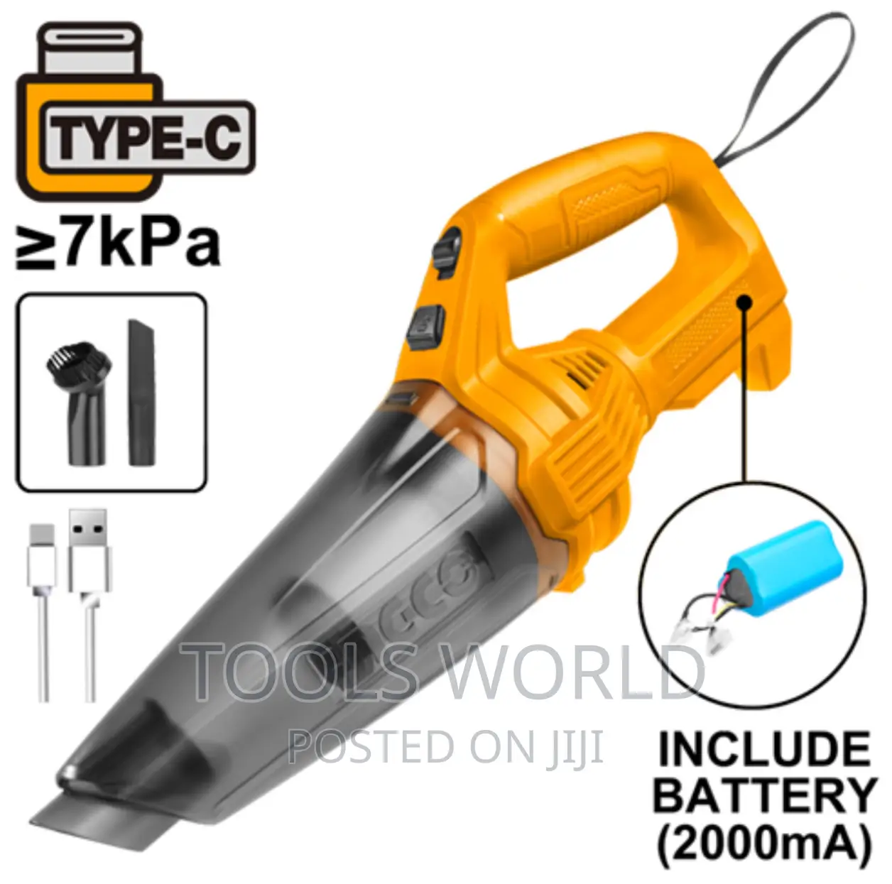 INGCO CVLI2026 Handheld Vacuum Cleaner With Built-in Battery