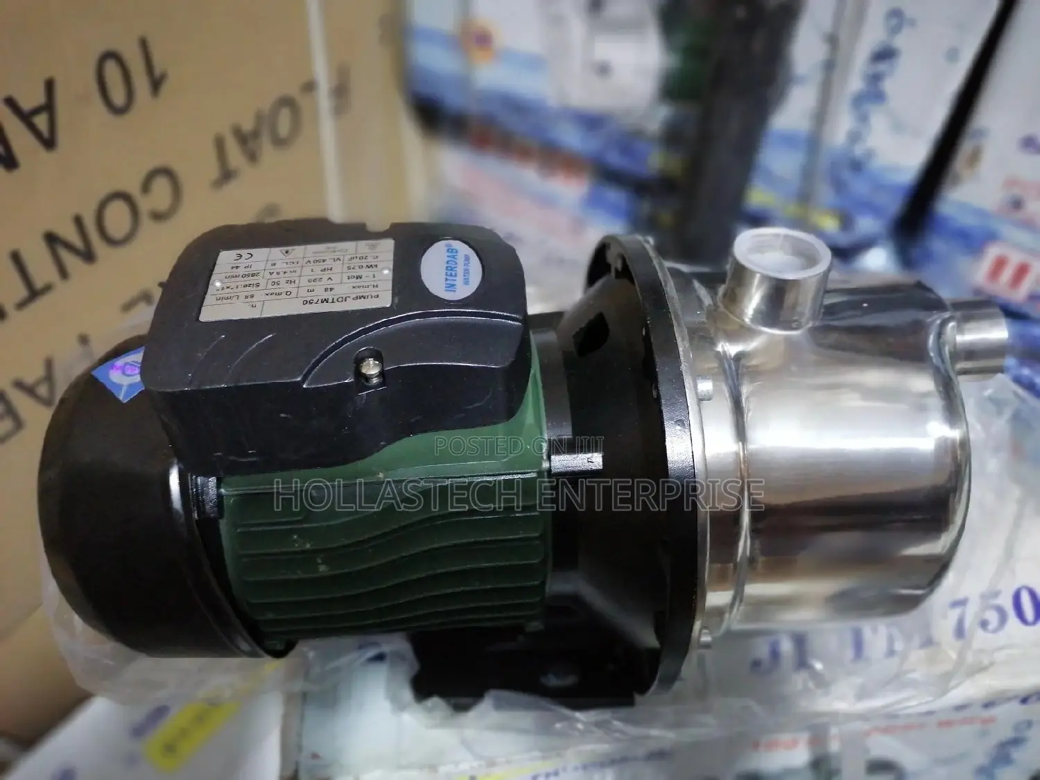 1hp Interdab Stainless Surface Pump