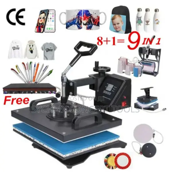 Heat Transfer Machine With Pen Press - 6 in 1