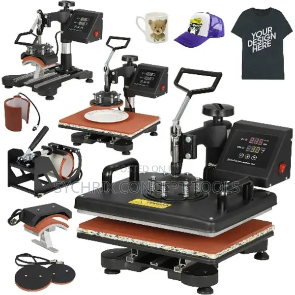Heat Transfer Machine With Pen Press - 6 in 1