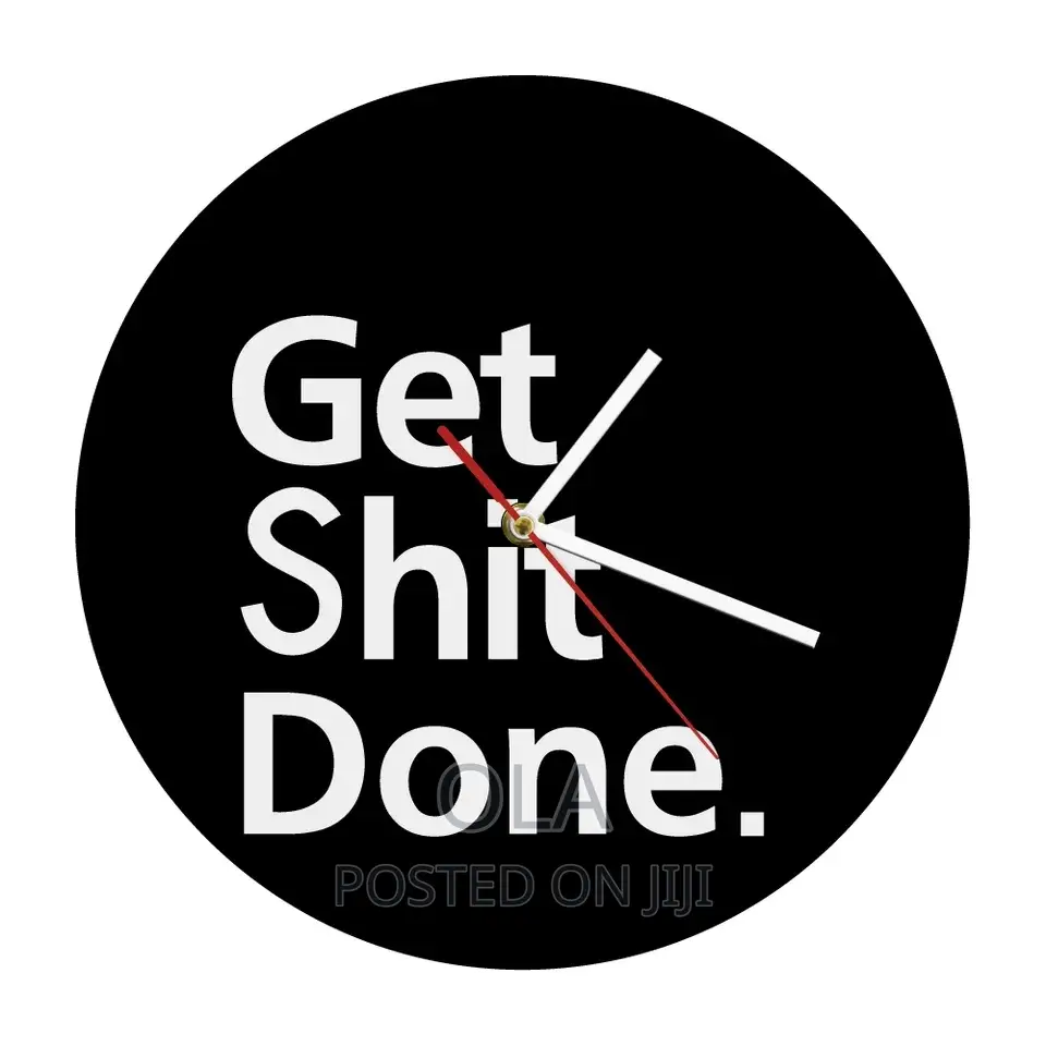Get Shit Done Wall Clock