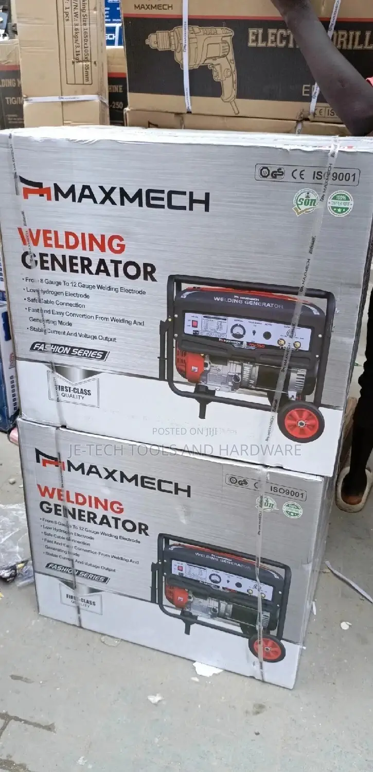 Welding Generator (1.3kva) Maxmech Petrol Generator 250a
