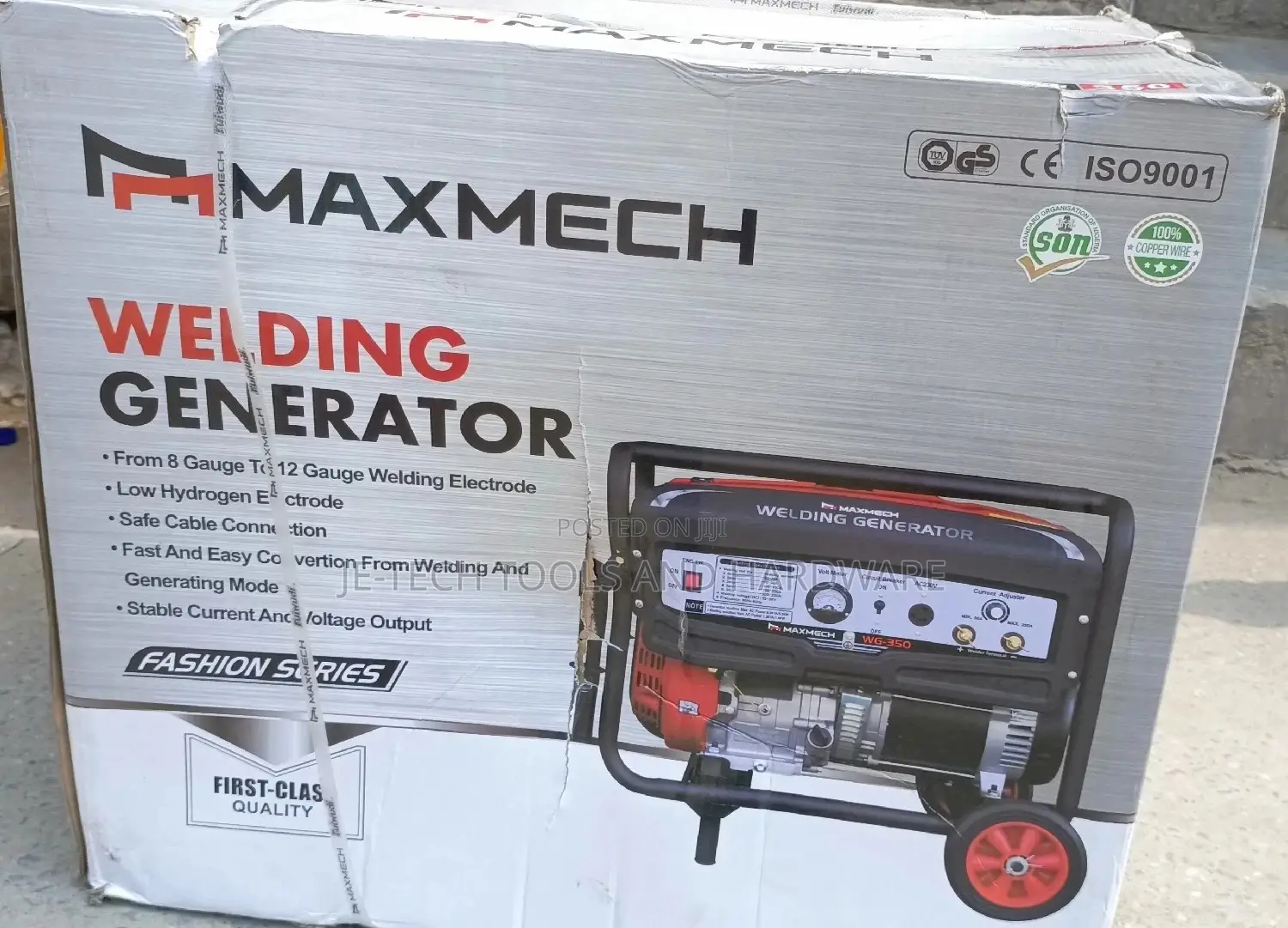 Welding Generator (1.3kva) Maxmech Petrol Generator 250a