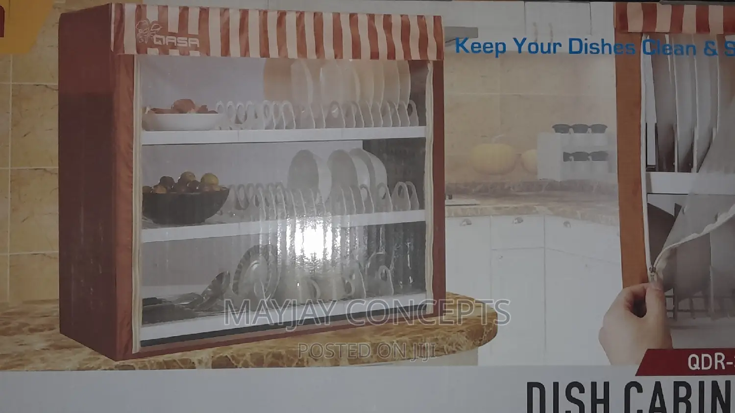 QASA Dish Drainer Food Cabinet QDR-375C