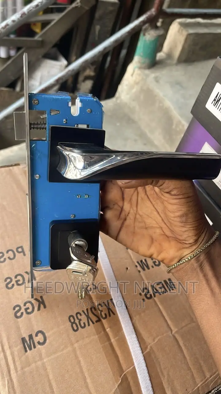 Heavy Duty Black Security Door Entrance Lock