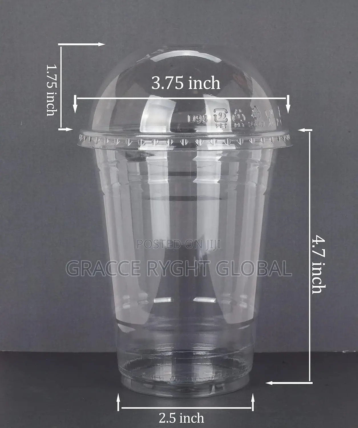 1000pcs Plastic Parfait Cups With Lids