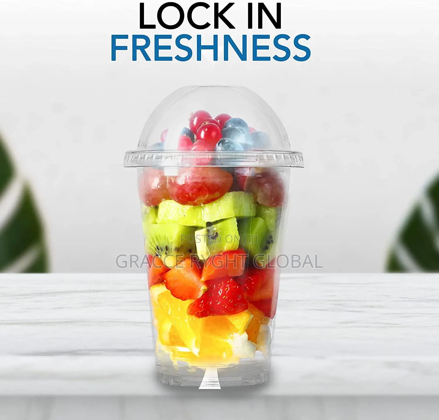1000pcs Plastic Parfait Cups With Lids