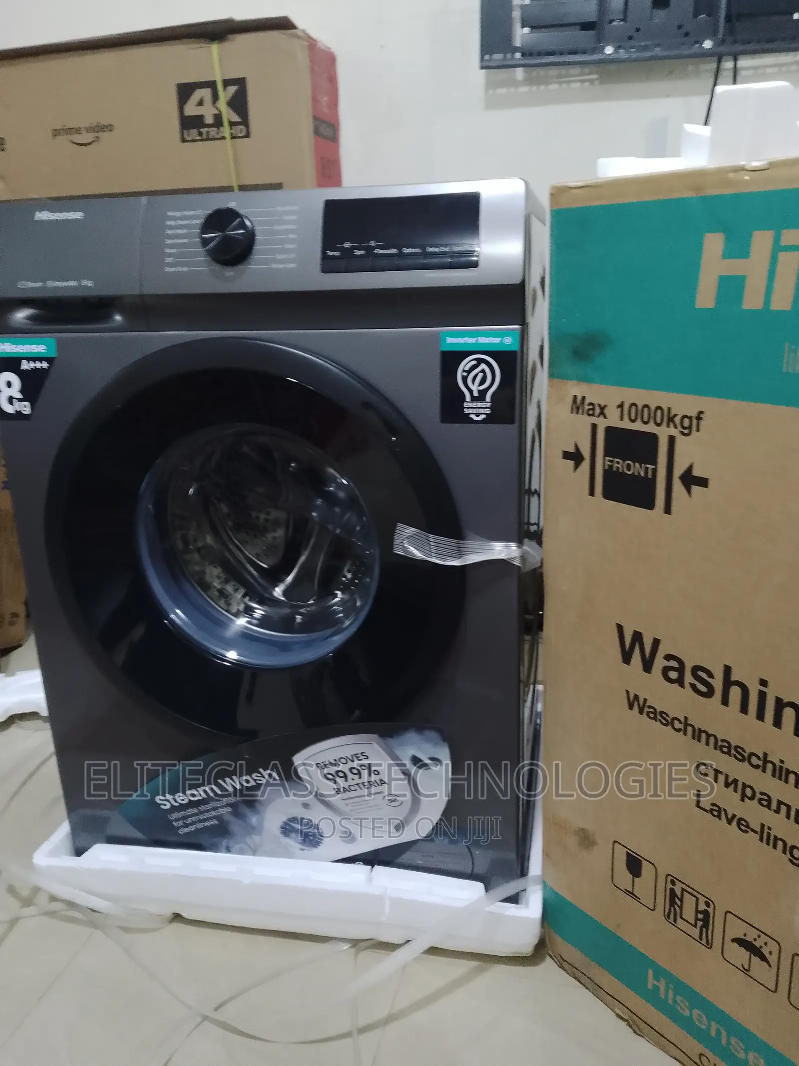 Hisense WFQP8014T 8KG Front Load Stylish Washing Machine