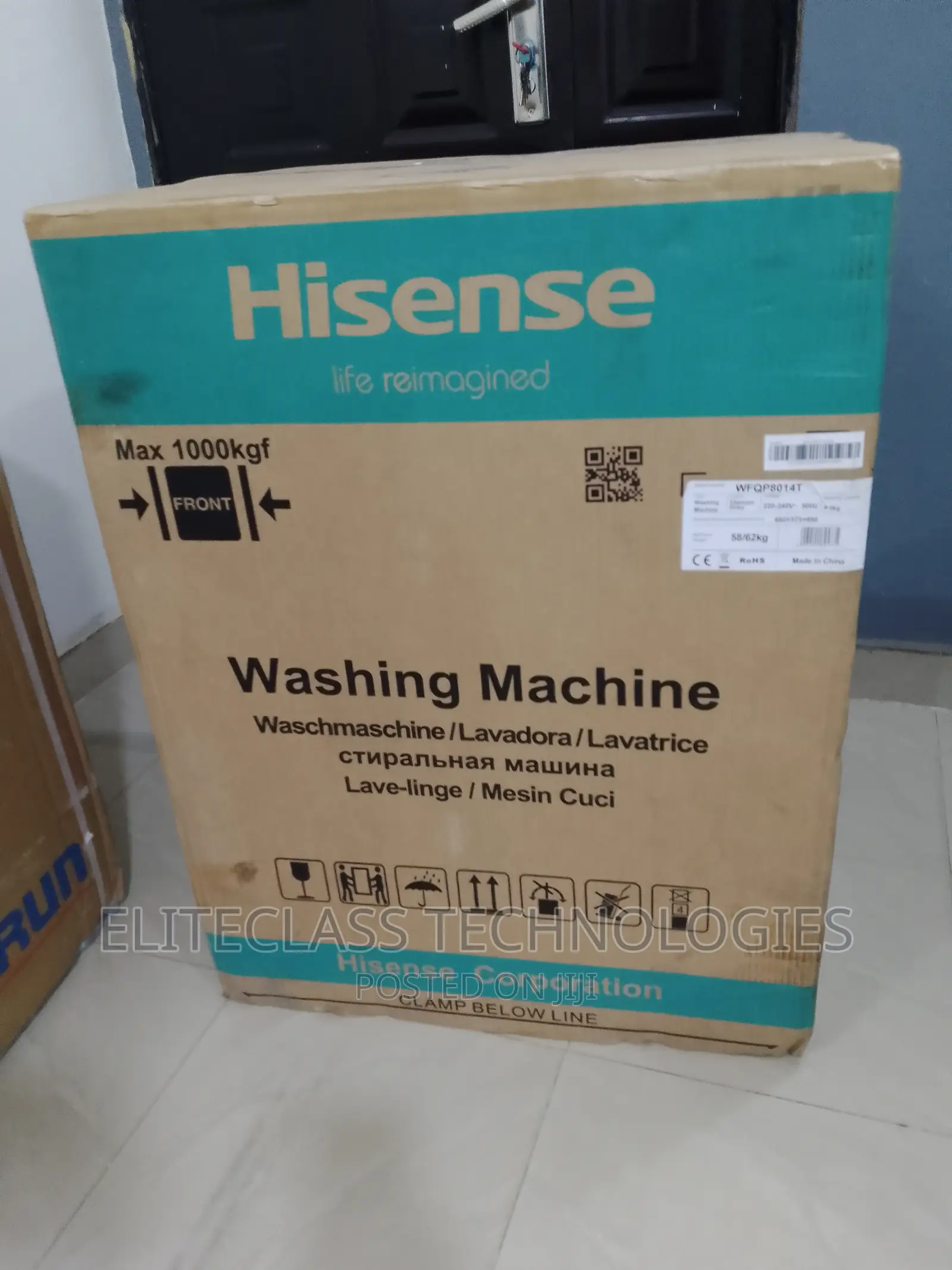 Hisense WFQP8014T 8KG Front Load Stylish Washing Machine