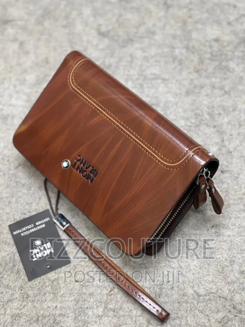 Original Montblanc Leather Clutches Bags Available in Store