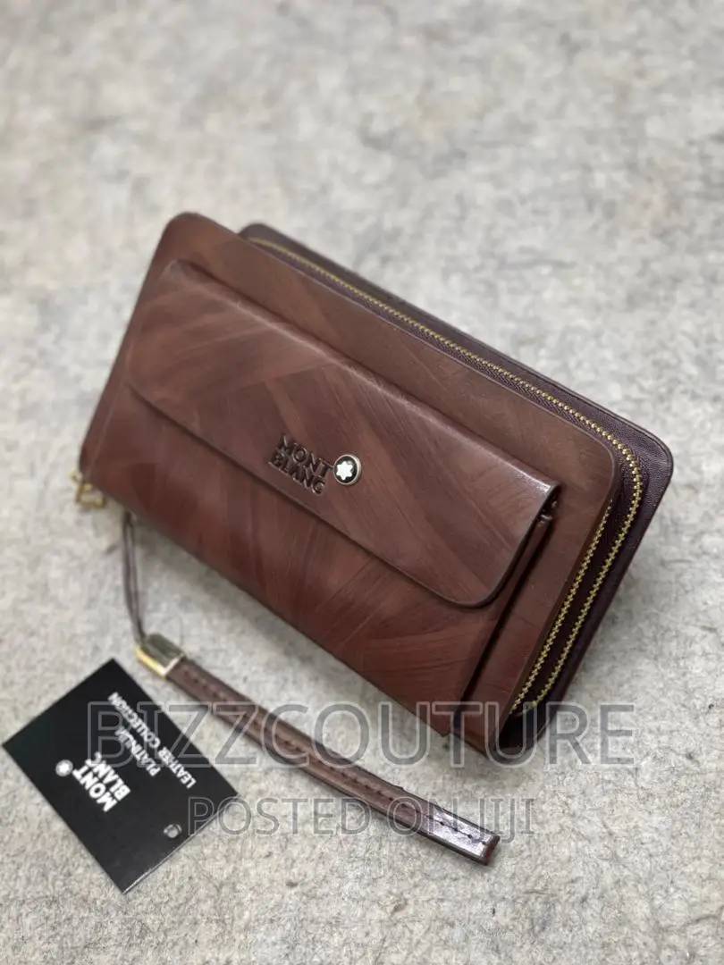 Original Montblanc Leather Clutches Bags Available in Store