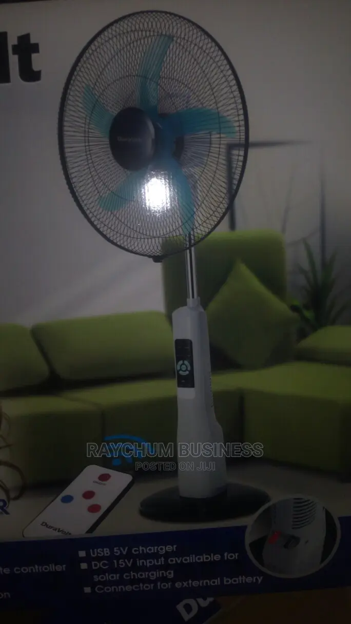 Duravolt 18rechageable Fan With Space for Additional Batery.