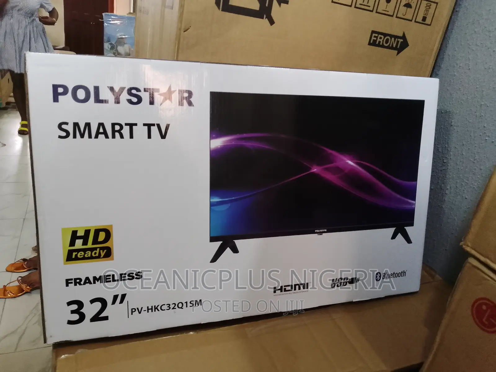 Frameless 32inches Polystar Uhd Smart Tv