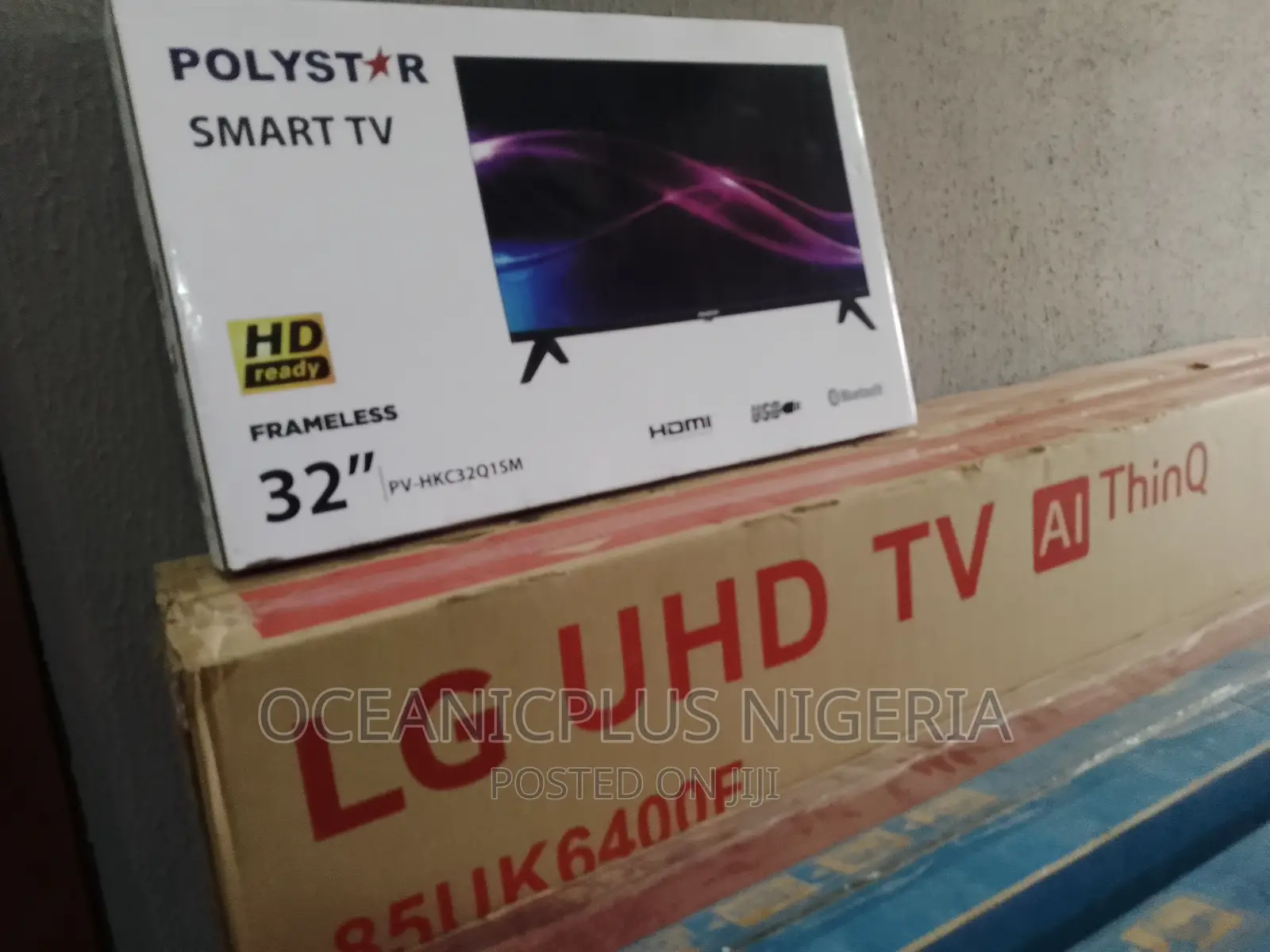 Frameless 32inches Polystar Uhd Smart Tv