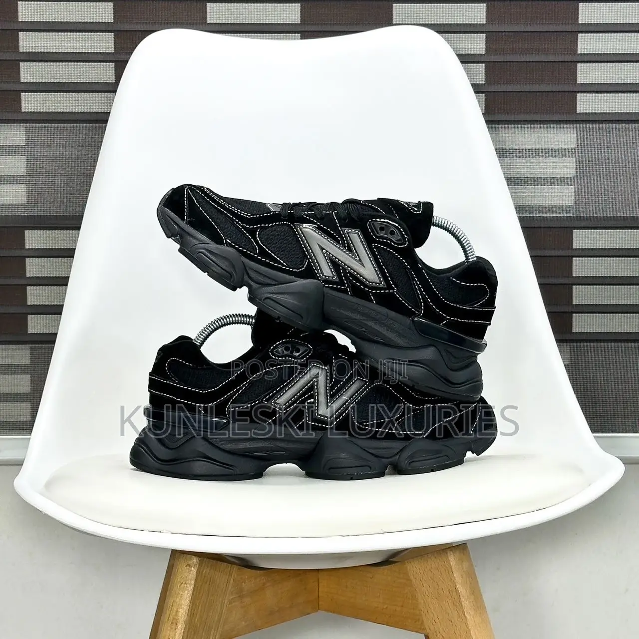 Original New Balance 9060 Triple Black Sneakers
