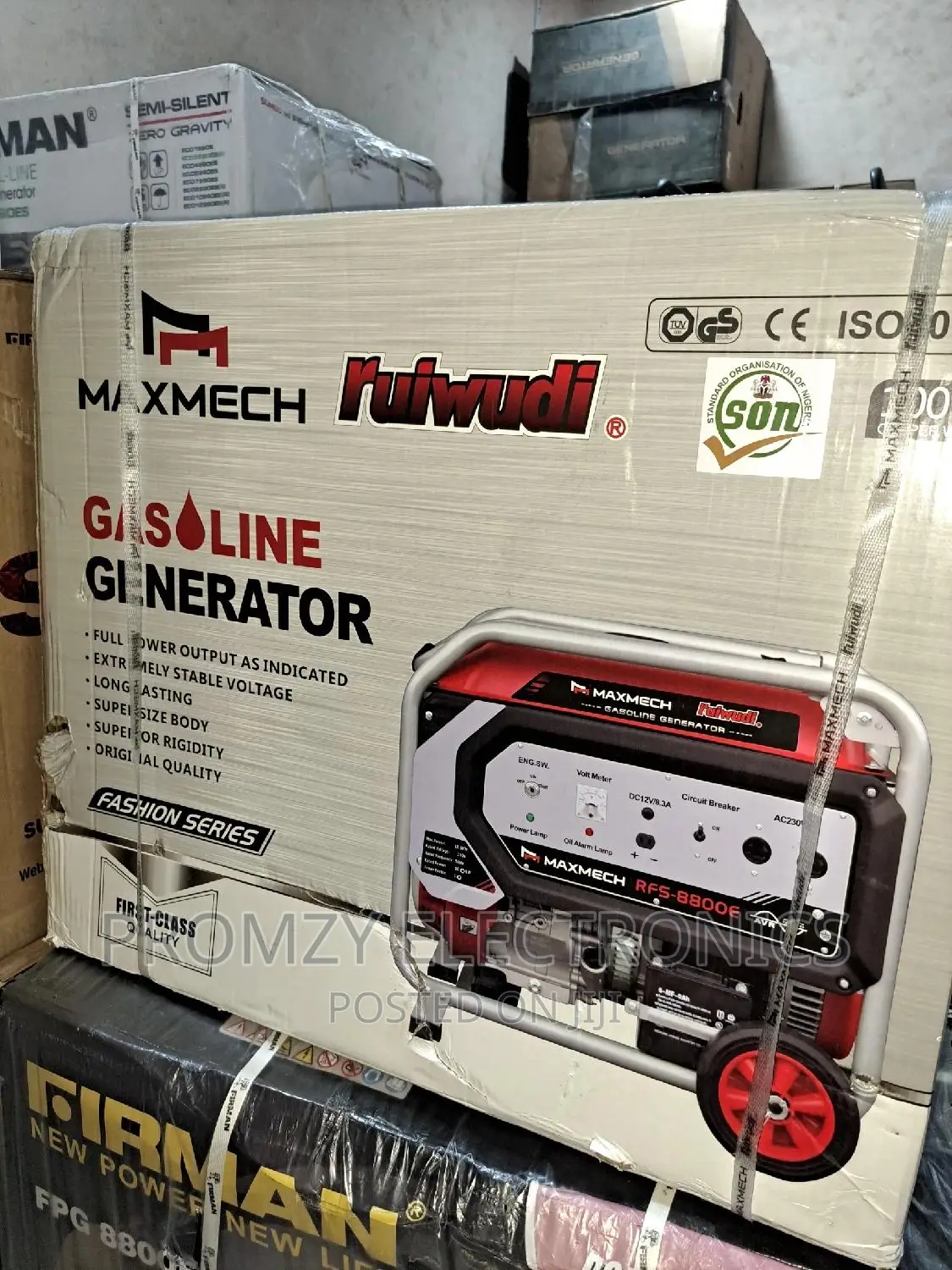 Maxmech 10kva Petrol Generator 100% Copper Coil