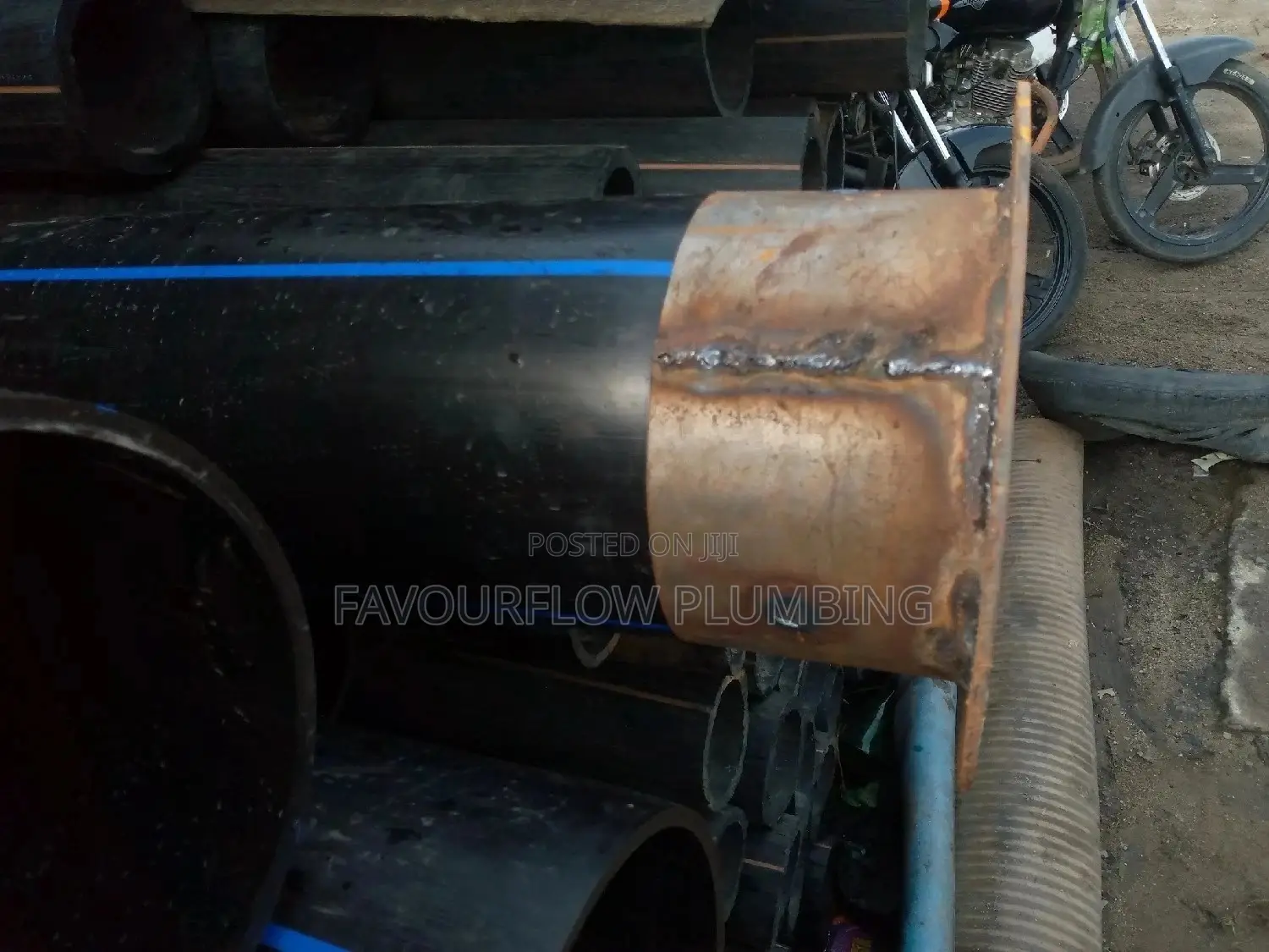 200mm (8") Hdpe Pipe With 8" Flange
