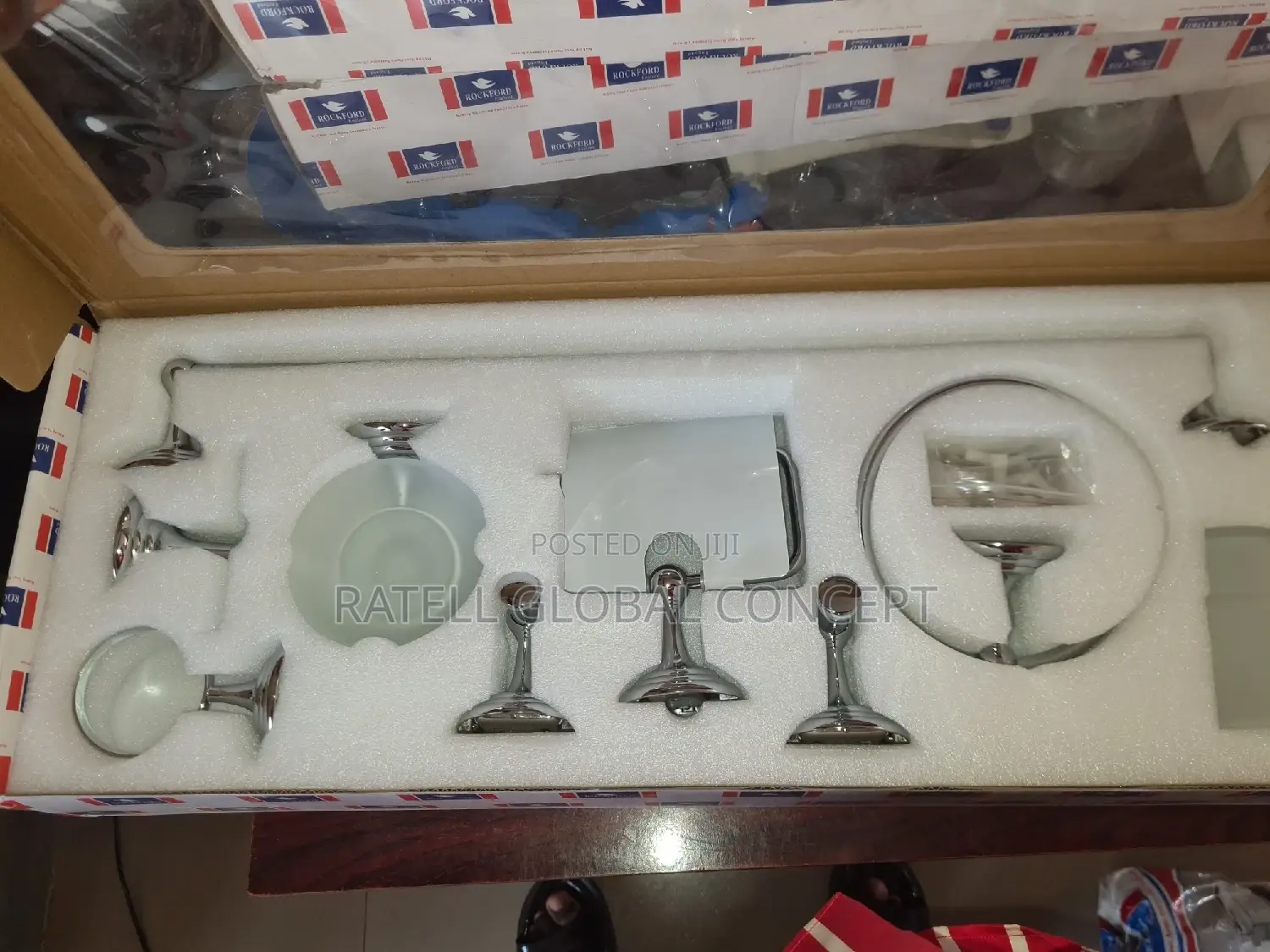 Bathroom Accessories Set (Executive) Heavy Guage