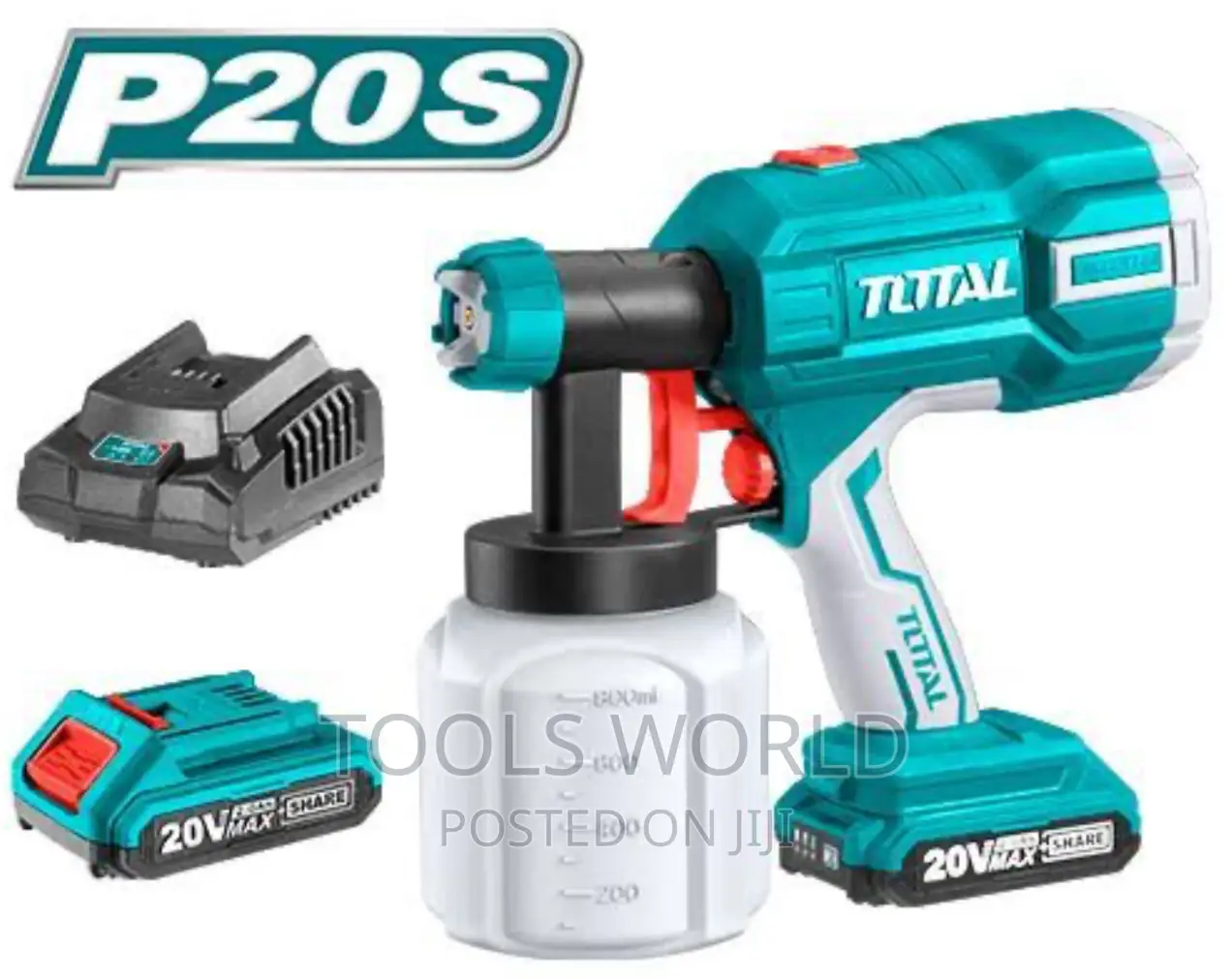 Total Lithium Ion Cordless Sprayer Spray Gun 20V 800ml