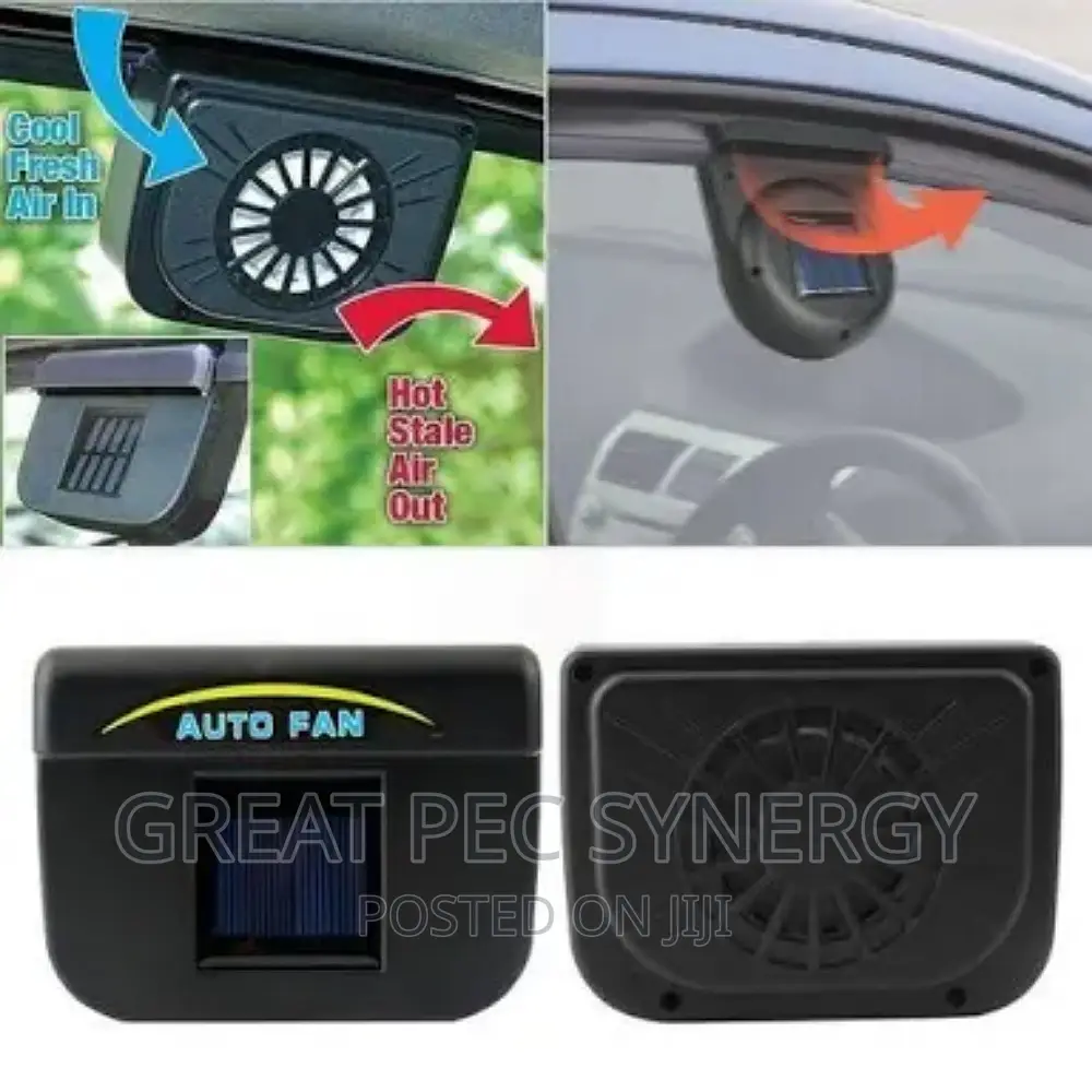 Car Window Air Vent Solar Power Energy Auto Cooler Fan