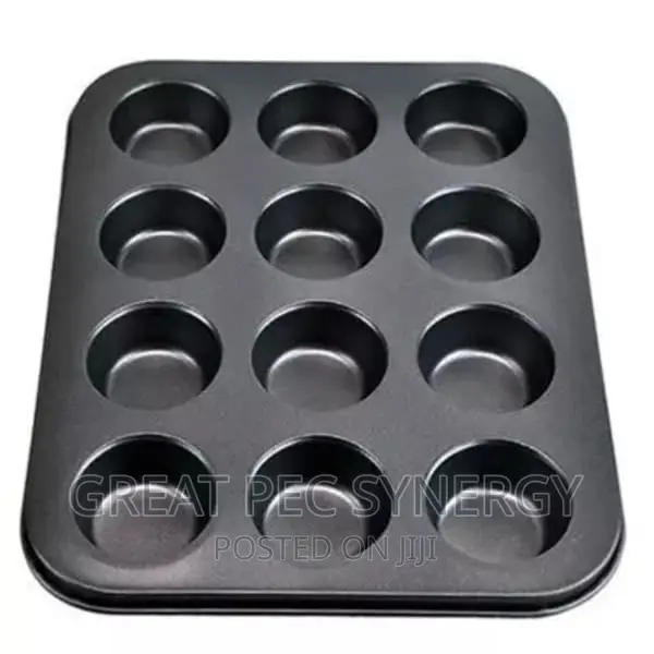 Non Stick Cupcake Baking Trays - 12 Cups