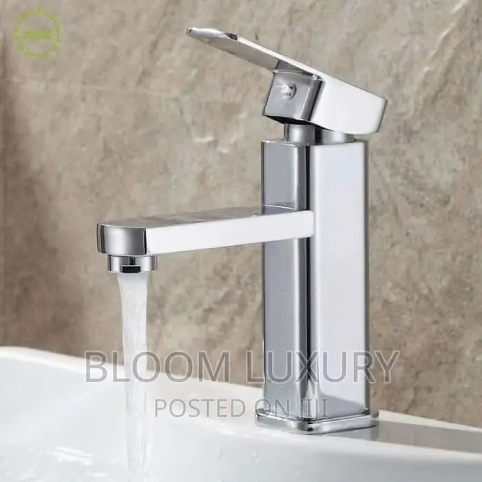 Rust Free Square Chrome Basin Mixer Faucet