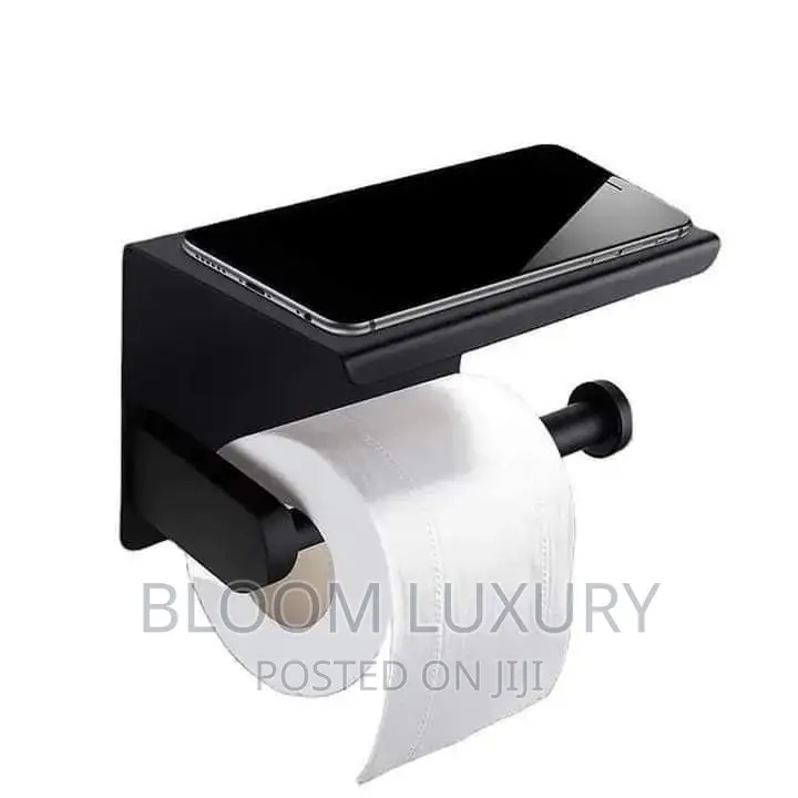 Tissue Holder With Phone Shelf