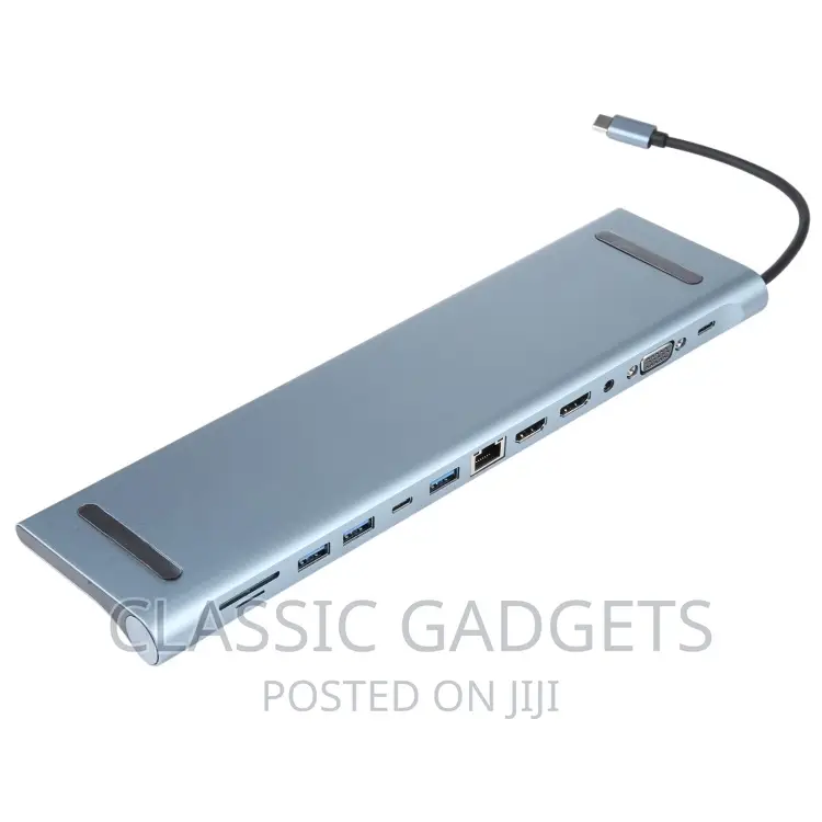 12 in 1 Usb-C Type-C to Usb Multifunctional Docking Station