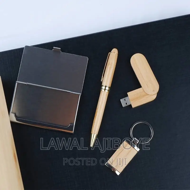2024 New Business Wood Notebook Gift Box Set High End Bamboo