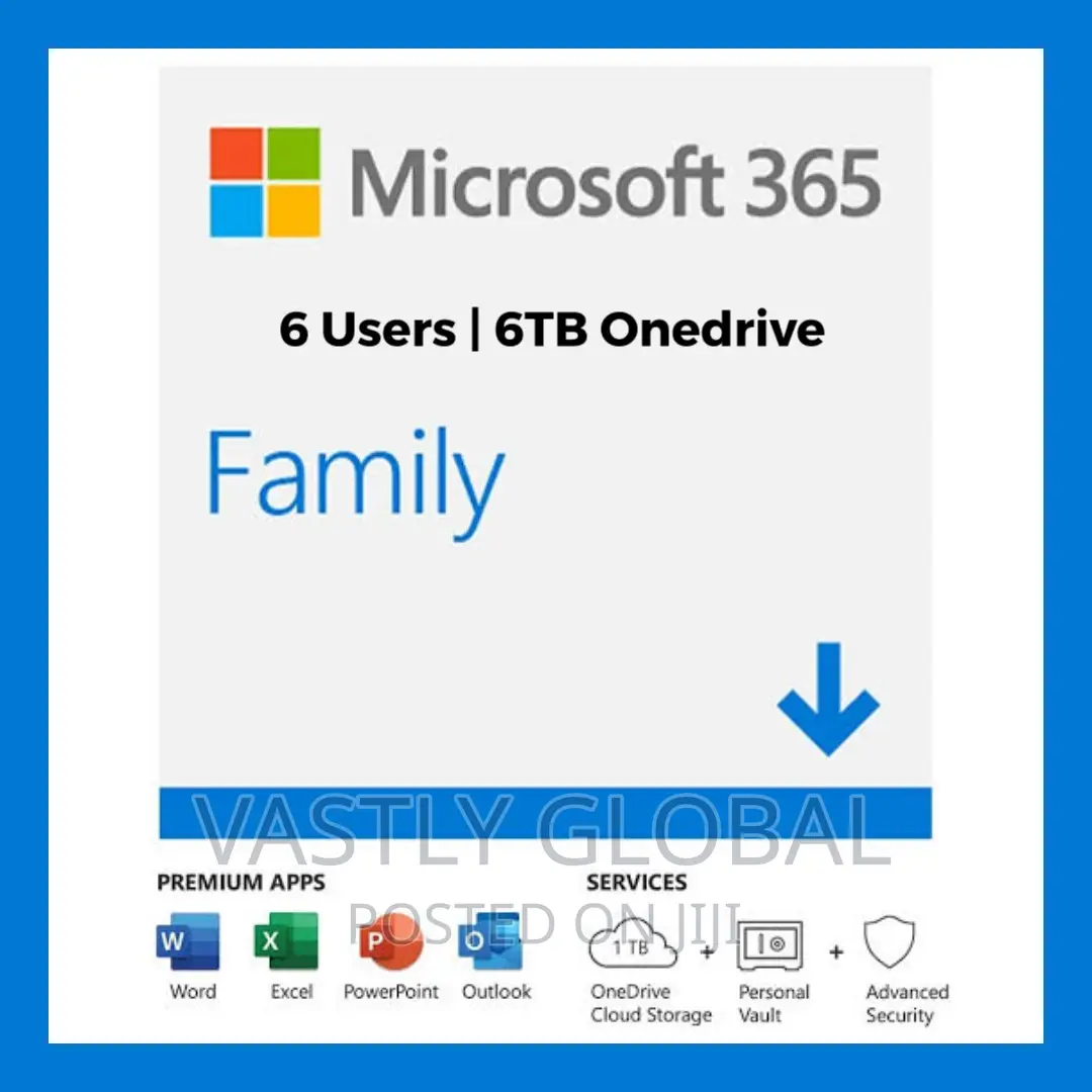 Office 365 Family Admin- 6 Users | 6tb Onedrive