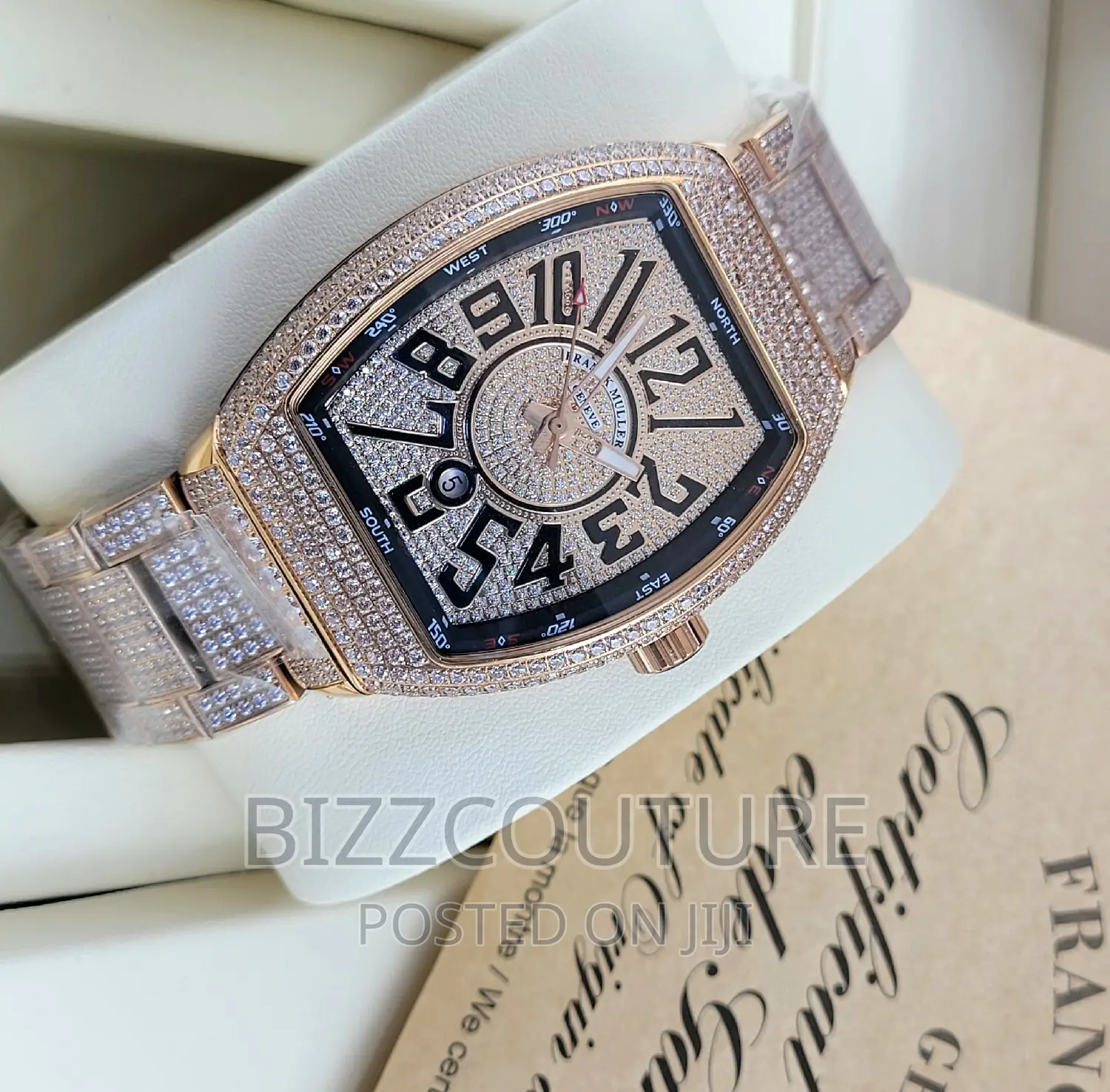 Original FRANCK MULLER ICED OUT Gold Chain Available Instore