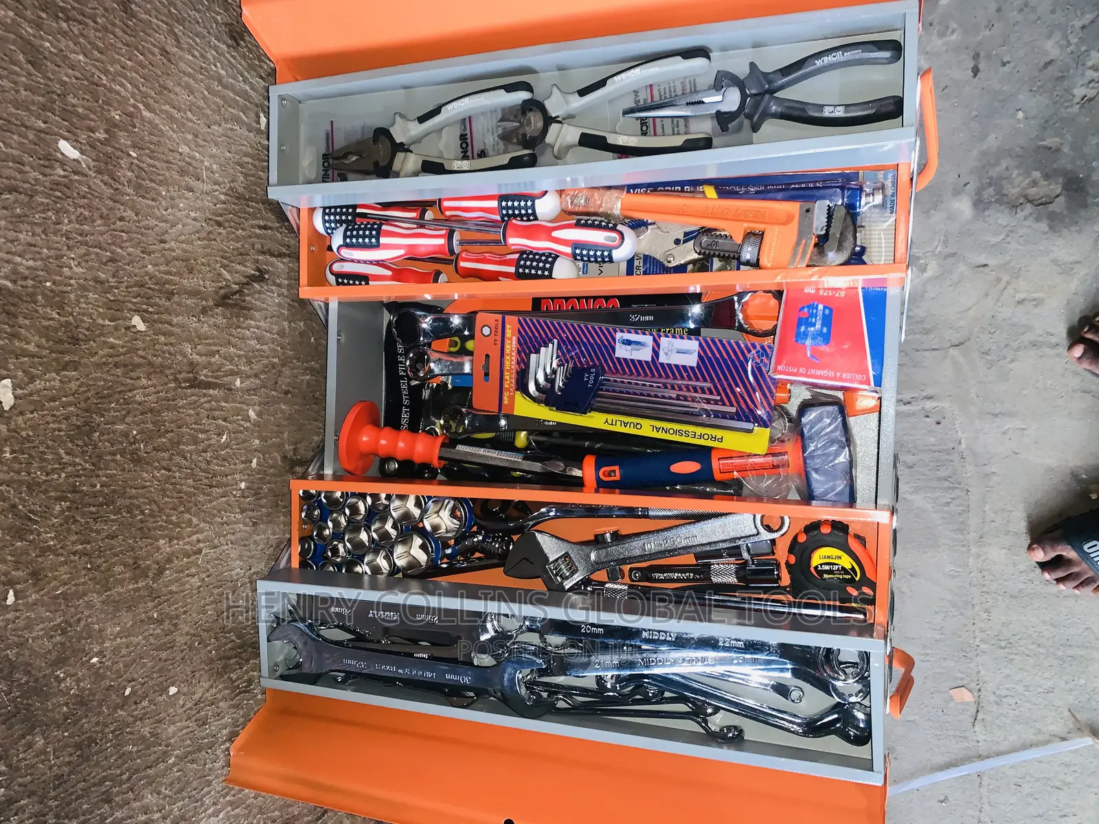 Set of Mechanical Tools Box